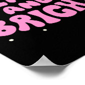 Retro Frohe und helle Feiertagsdesign  Poster (Ecke)
