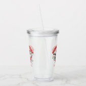 Retro Frohe und helle Weihnachten Acryltrinkbecher (Links)