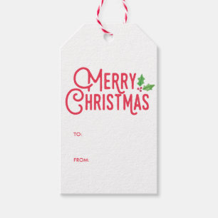 Retro frohe Weihnacht-Geschenk-Umbauten Geschenkanhänger