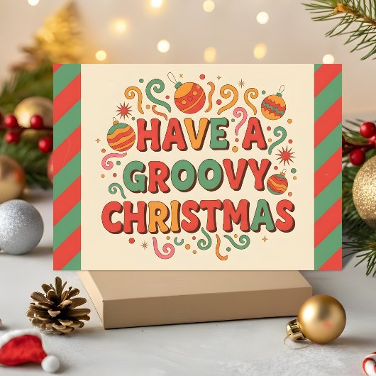 Retro - Frohe Weihnachten auf psychedelische Art