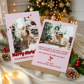 Retro Frohe Weihnachten Foto