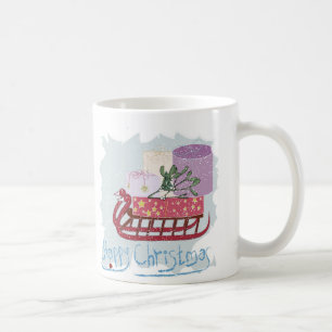 Retro. Frohe Weihnachten! Kaffeetasse