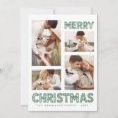 Retro Frohe Weihnachten Moderne (Vorderseite)