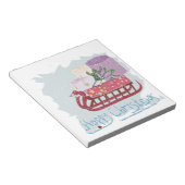 Retro. Frohe Weihnachten! Notizblock (angewinkelt)