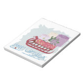 Retro. Frohe Weihnachten! Notizblock (Rotiert)