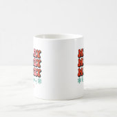 Retro Frohe Weihnachten personalisierte Mug Kaffeetasse (Mittel)