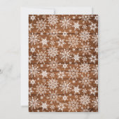 Retro Frohe Weihnachten Rustic 3 FOTO Gruß (Rückseite)