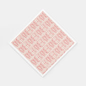 Retro Frohe Weihnachten Serviette (Ecke)