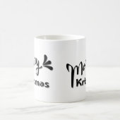 Retro Frohe Weihnachten Stil Kaffeetasse (Mittel)