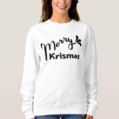 Retro Frohe Weihnachten Stil Sweatshirt (Vorderseite)