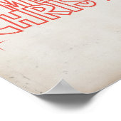 Retro Frohe Weihnachten Typografie Poster (Ecke)