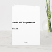 Retro frohe Weihnachten verzieren Karte (Rückseite)