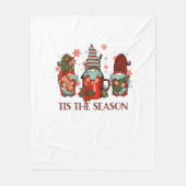 Retro Frohe Weihnachts-Cocoa Das Jahr 2009 Fleecedecke (Vorderseite)