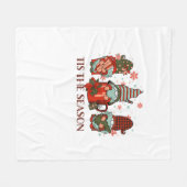 Retro Frohe Weihnachts-Cocoa Das Jahr 2009 Fleecedecke (Vorderseite (Horizontal))