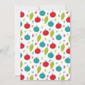 Retro Frohe Weihnachtsfoto Collage Einladung (Rückseite)