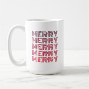Retro Frohe Weihnachtskaffee Tasse