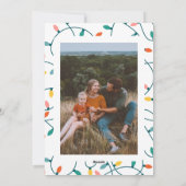 Retro Frohe Weihnachtskarte Feiertagskarte (Rückseite)