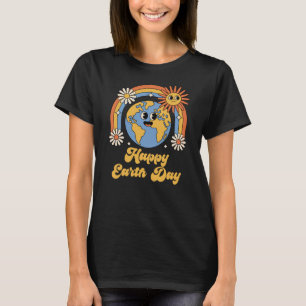 Retro Frohen Tag der Erde T-Shirt