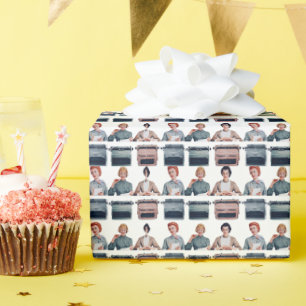 Retro Frohen Tag der Verwaltungsfachleute Geschenkpapier