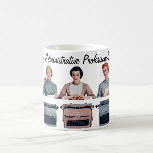 Retro Frohen Tag der Verwaltungsfachleute Kaffeetasse