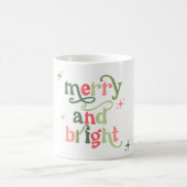 Retro Fröhliche und helle Tasse Weihnachtsfeiertag (Mittel)