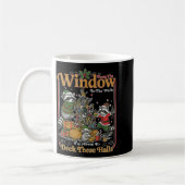 Retro From The Windows To The Walls Funny Raccoon Kaffeetasse (Links)