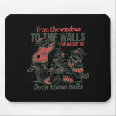 Retro From The Windows To The Walls Funny Raccoon Mousepad (Vorne)