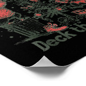 Retro From The Windows To The Walls Funny Raccoon Poster (Ecke)