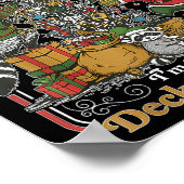 Retro From The Windows To The Walls Funny Raccoon Poster (Ecke)