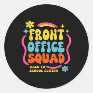 Retro Front Office Squad Ck To School Edition Pers Runder Aufkleber
