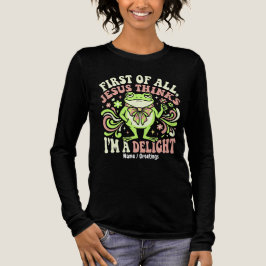  Retro-Frosch-Jesus findet mich entzückend Lustig  Tri-Blend Shirt