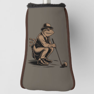 Retro-Frosch Lustiger Retro-Frosch Golf-Liebhaber Golf Headcover