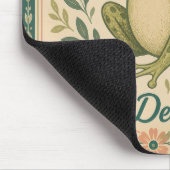 Retro-Frosch-Willkommen Wir sind entzückend Kunst Mousepad (Ecke)