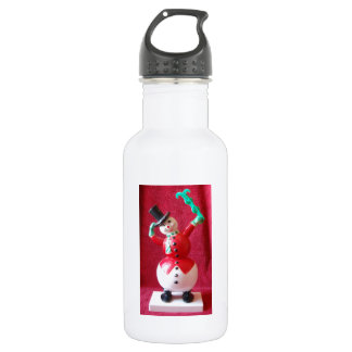 Retro Frosty the Snowman Edelstahlflasche