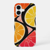 Retro Fruchtwellen iPhone 16 Hülle (Rückseite)