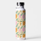 Retro-Frühlingsblumen Trinkflasche (Rechts)