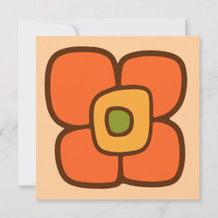 Retro-Frühlingsblüte Einladung