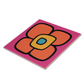 Retro-Frühlingsblüte Fliese (Seite)