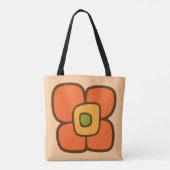 Retro Frühlingsblüte Tasche (Rückseite)