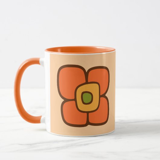 Retro-Frühlingsblüte Tasse (Links)