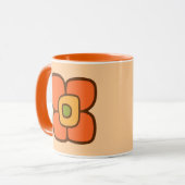 Retro-Frühlingsblüte Tasse (Vorderseite Links)