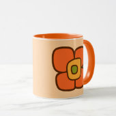 Retro-Frühlingsblüte Tasse (VorderseiteRechts)