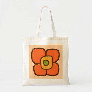 Retro-Frühlingsblüte Tragetasche