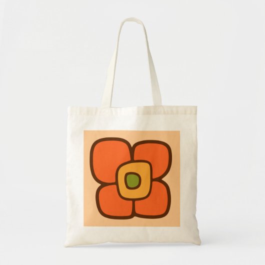 Retro-Frühlingsblüte Tragetasche (Vorne)