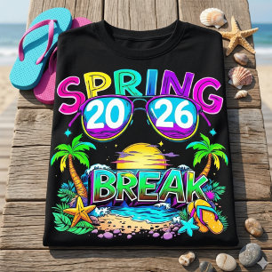 Retro-Frühlingsferien 2026 Strandurlaub T-Shirt