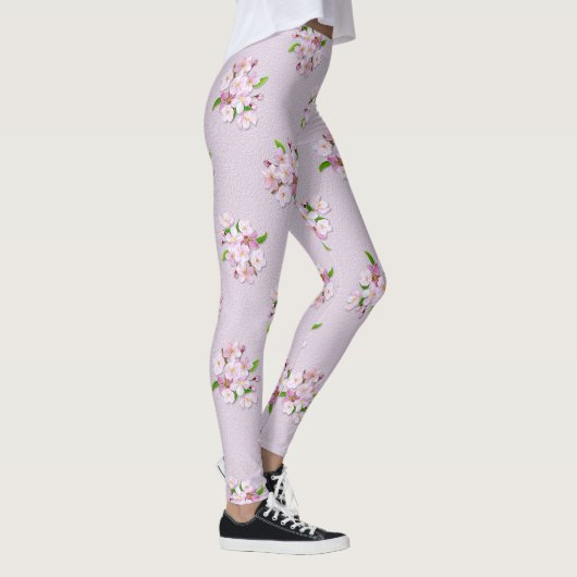 Retro Frühlingsmit blumenmuster Leggings (Rechts)