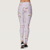 Retro Frühlingsmit blumenmuster Leggings (Rückseite)