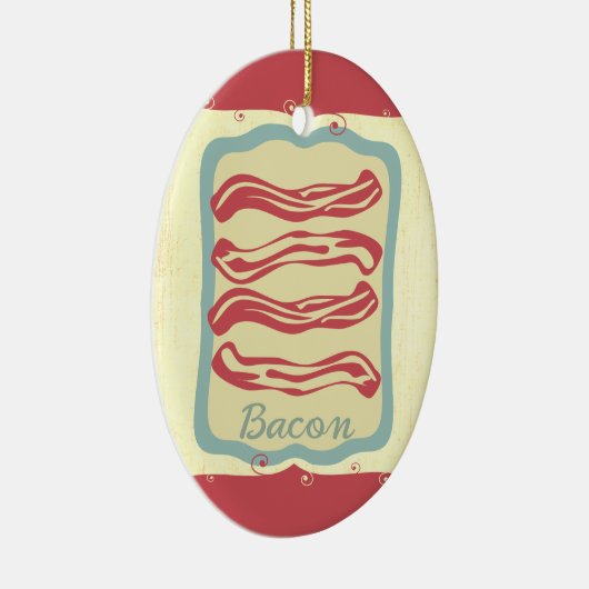 Retro Frühstückskost Ikone Speck Weihnachtsschmuck (Rechts)