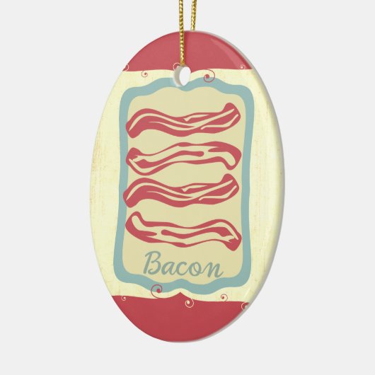 Retro Frühstückskost Ikone Speck Weihnachtsschmuck (Links)