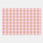 Retro Fruit Blume Muster Geschenkpapier Set (Vorderseite 2)